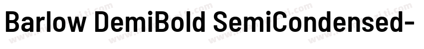 Barlow DemiBold SemiCondensed字体转换